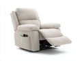 Fauteuil relax - tissu - 102x94x107 cm - beige - moderne